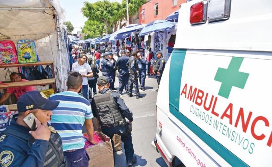 Intensa movilización se registró en calles de la zona centro, luego de que dos jóvenes fueron baleados cuando intentaron asaltar a un hombre (HUGO GARCÍA. EL UNIVERSAL)