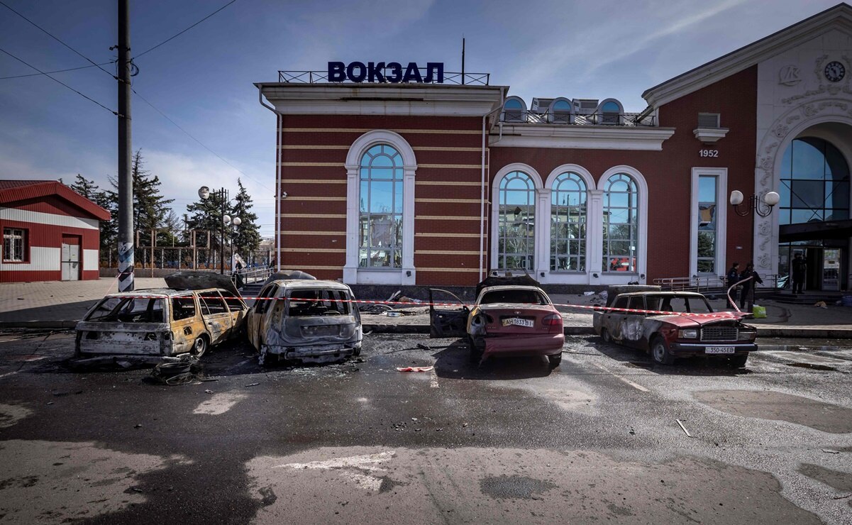 Reportan 50 muertos, incluidos 5 niños, en ataque a la estación de tren Kramatorsk, en Ucrania