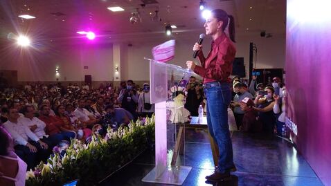 Claudia Sheinbaum visita Querétaro; "no estoy haciendo campaña", asegura
