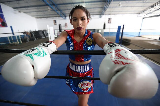 La Maravilla. Boxeadora de la policía CDMX