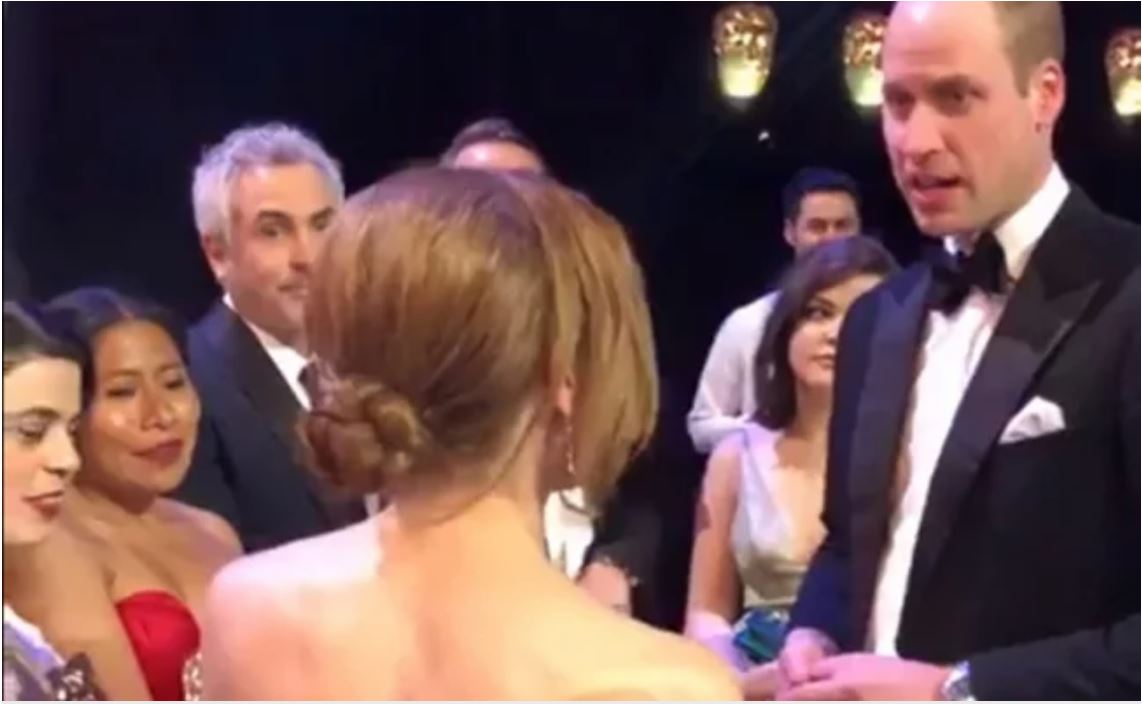 Príncipe Guillermo felicita a Yalitza y Marina por ROMA