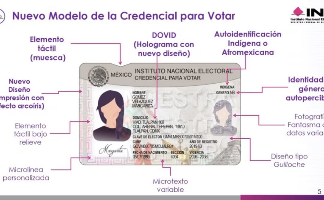 INE presenta nuevo modelo de Credencial para Votar (08/06/2026). Foto: Especial