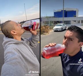 Con patineta y suero, Roberto Sosa recrea video viral