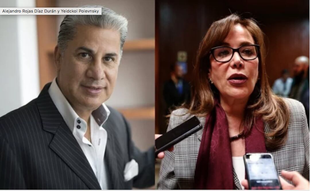 Alejandro Rojas Díaz Durán y Yeidckol Polevnsky. Foto: Especial