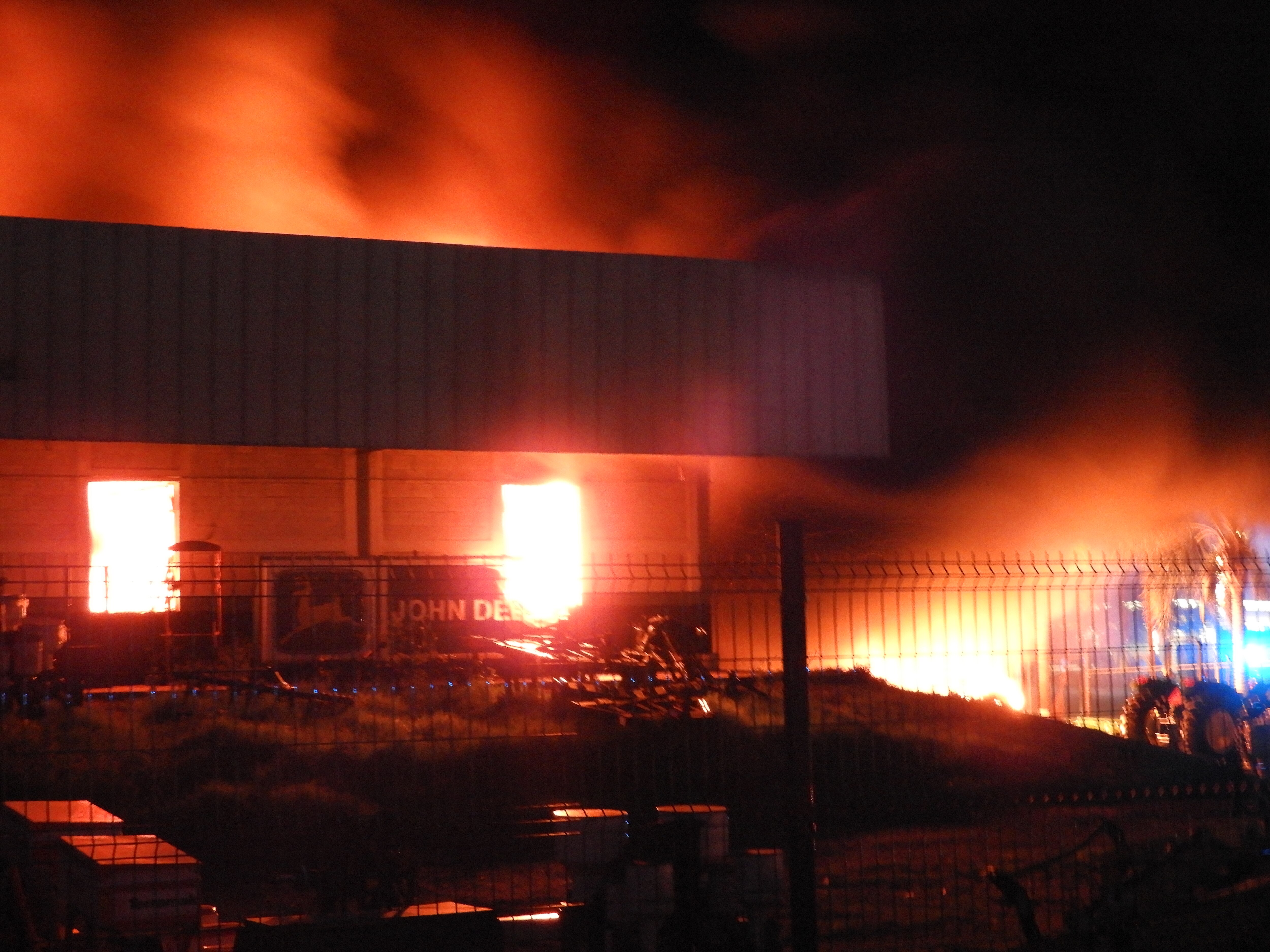Se incendia John Deere