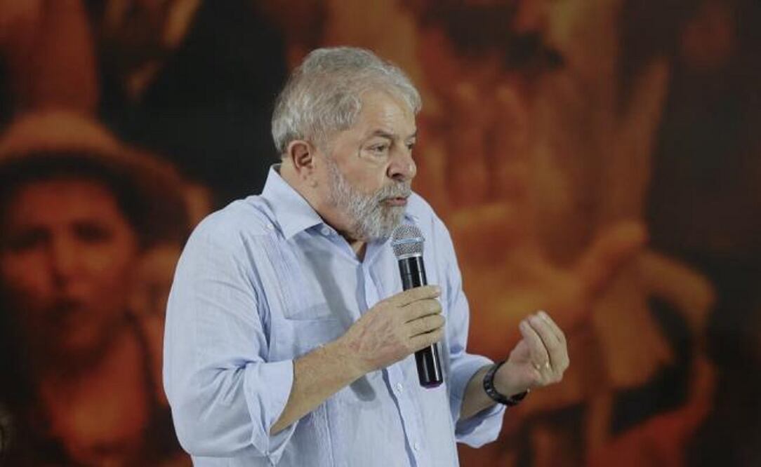 El ex presidente brasileño Luiz Inacio Lula da Silva durante una reunión de la cúpula de su Partido de los Trabajadores en Sao Paulo (Foto: AP)