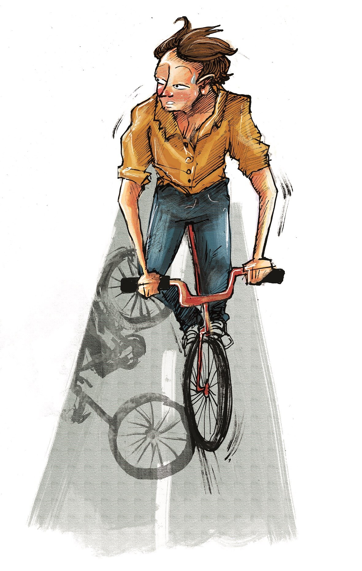 Crónica. Los riesgos de un ciclista en las calles de Queretaro 