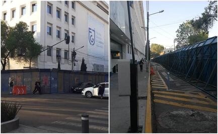 Blindan sede de la Fiscalía CDMX ante marcha feminista para exigir justicia por Debanhi Escobar