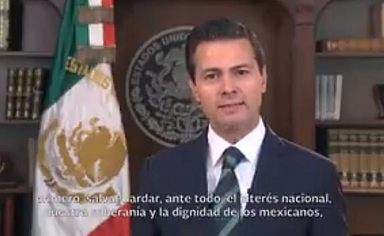 México no negociará con miedo con el gobierno de Trump, afirma Peña Nieto