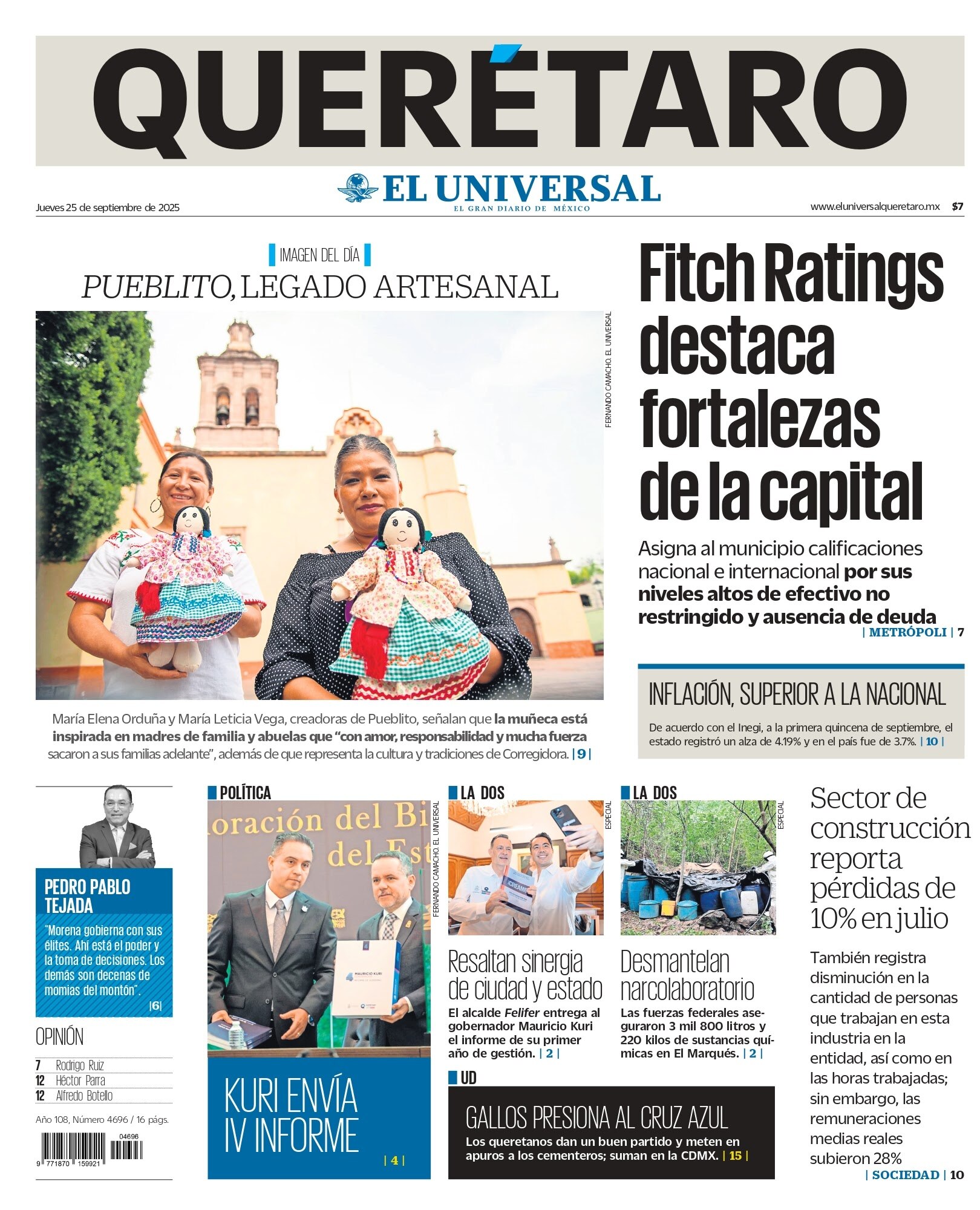 Portada 25 de septiembre de 2025