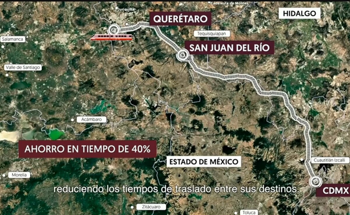 Se prevé que la construcción del Tren México-Querétaro inicie en abril de 2025