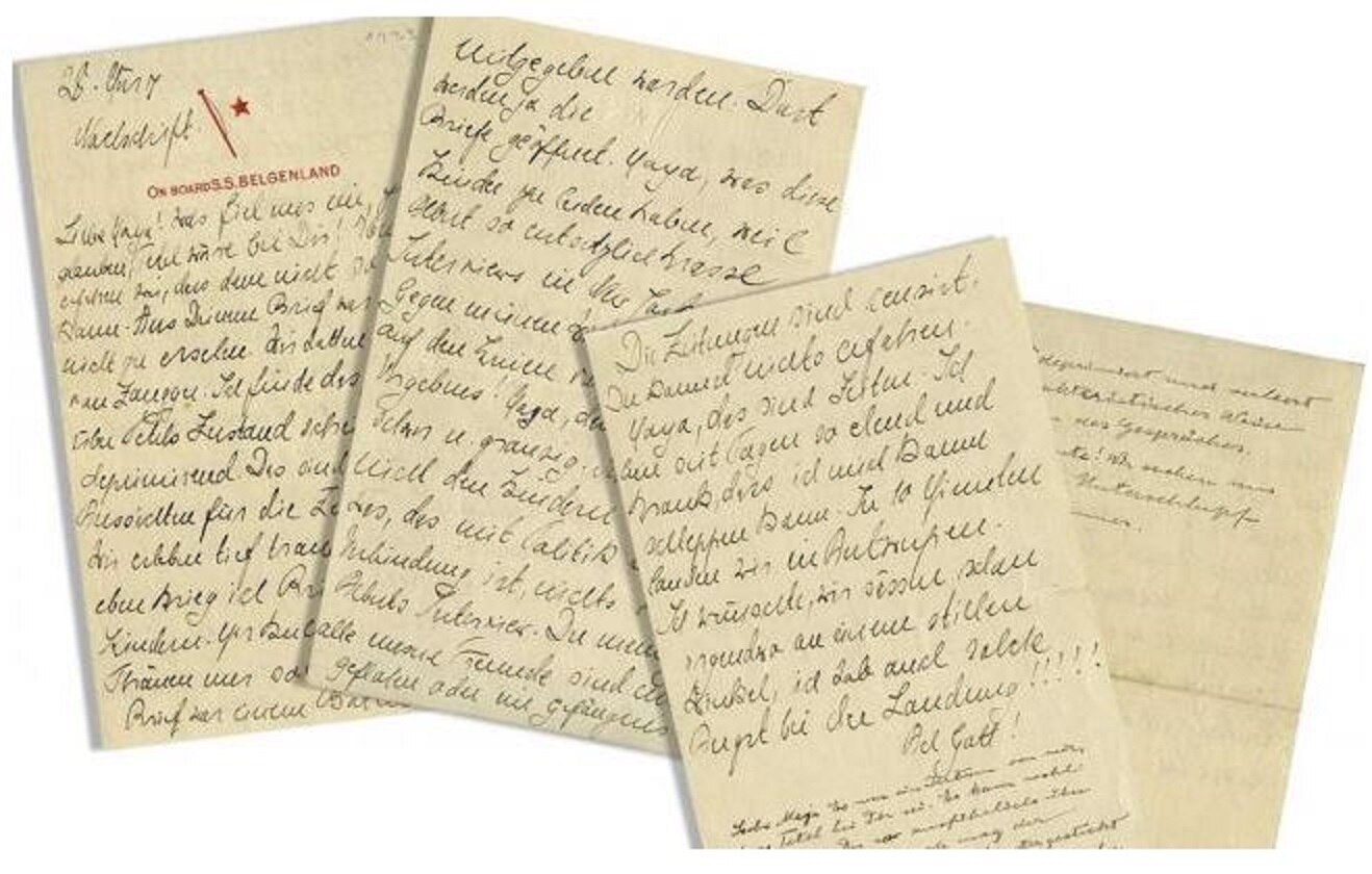 Subastan carta de Albert Einstein en tiempos de guerra