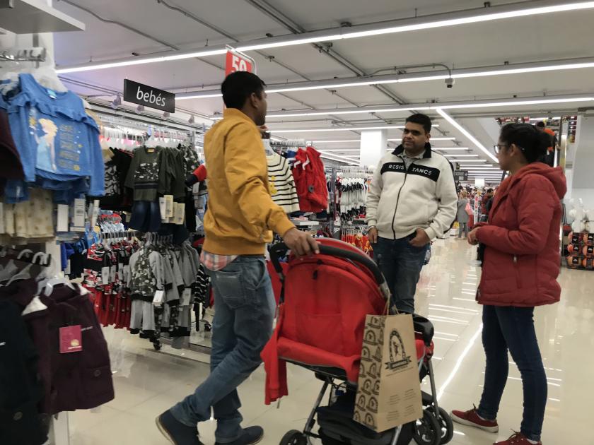 La locura de las compras navideñas