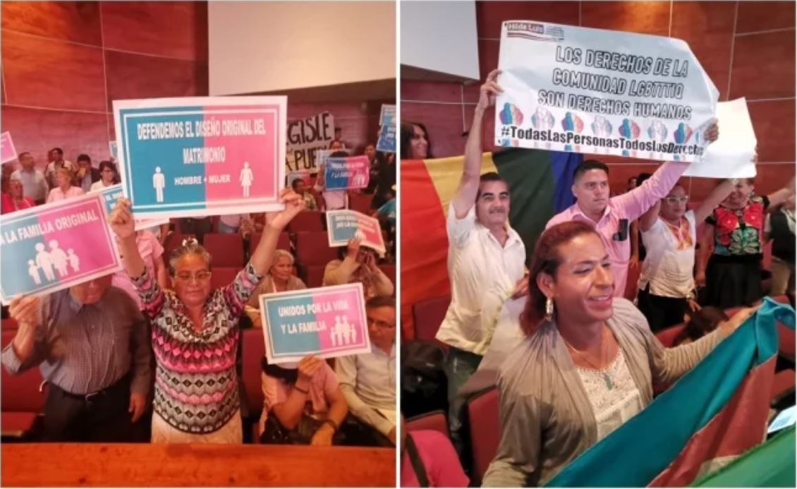 Chocan evangélicos y comunidad LGBT por legalización del matrimonio igualitario en Oaxaca