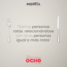 Cena para ocho,  la primera obra teatral de Ricardo Villalobos