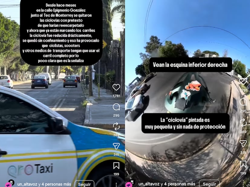 Foto. Captura de pantalla Instagram @Pedaleanda