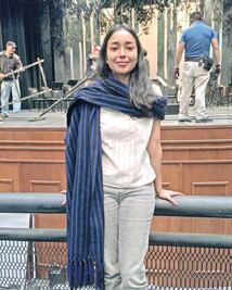 Iazua Larios filma películas en alemán