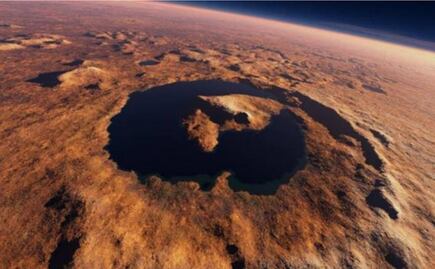 NASA muestra cráter con características de un lago en Marte