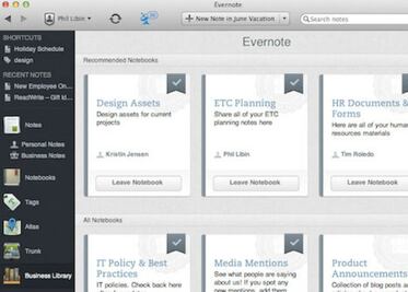 Enlaza tus  notas de negocios