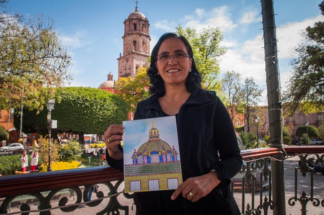 Querétaro para colorear