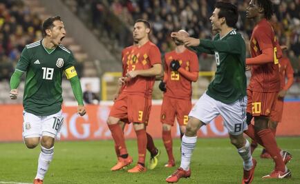 México igualó a tres con Bélgica, en Bruselas