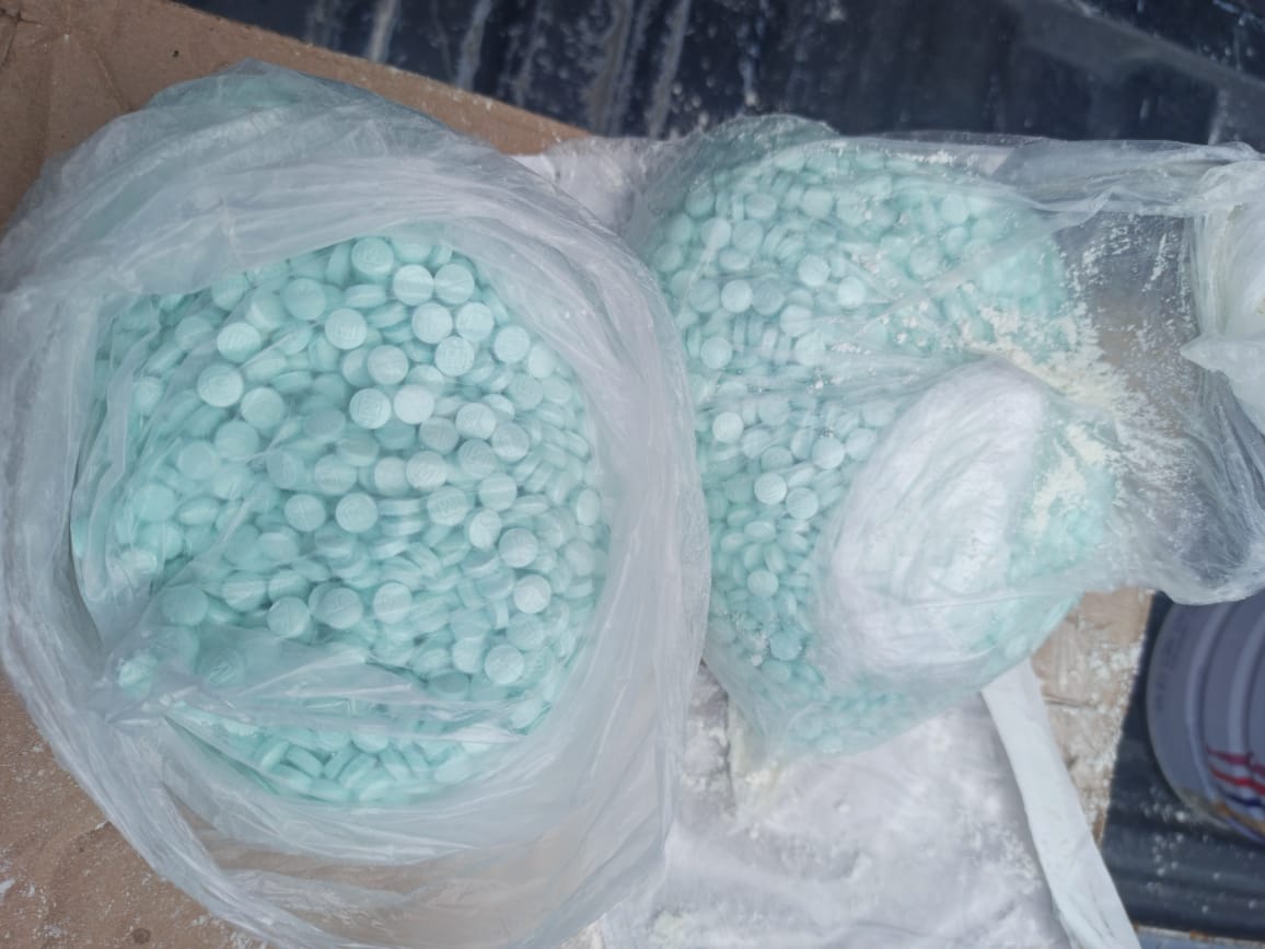 Lomitos hallan 10 mil pastillas de fentanilo en la Central de Autobuses de Querétaro