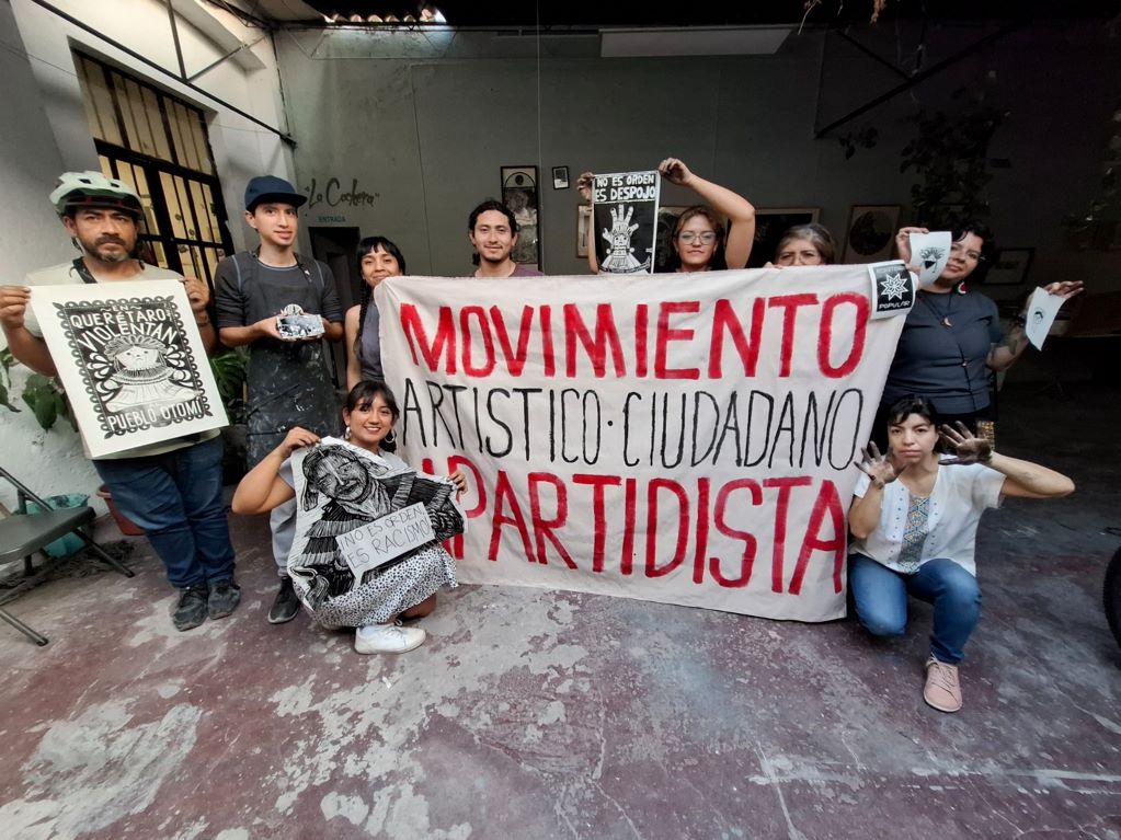 Con grabados expresan su apoyo a pueblos indígenas