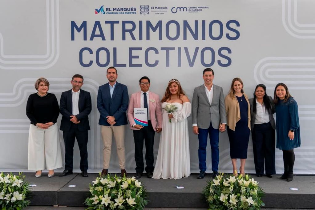 Celebran en El Marqués matrimonios colectivos