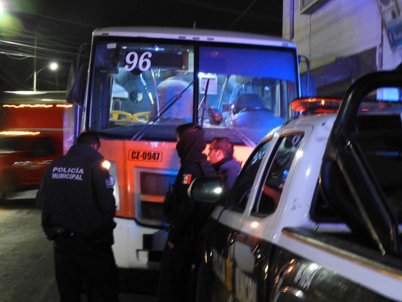 Se registran dos asaltos a camiones de transporte público