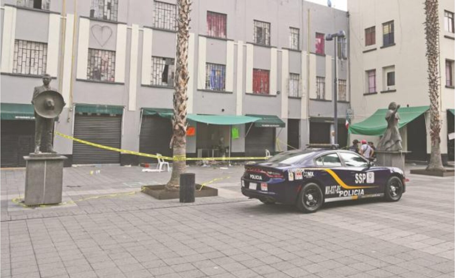 Aspectos del sitio donde se registro una balacera la noche del viernes 14 de septiembre. (Fotografía: Archivo)