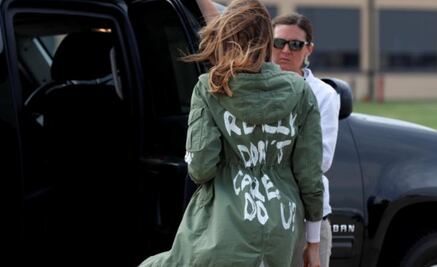 Una chamarra opacó la visita de Melania