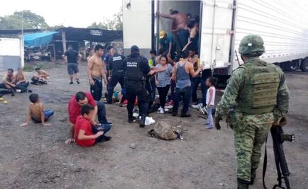 Detiene Guardia Nacional tráiler con 100 indocumentados en SJR