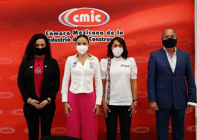 Abigail Arredondo y María Alemán se reúnen con la CMIC