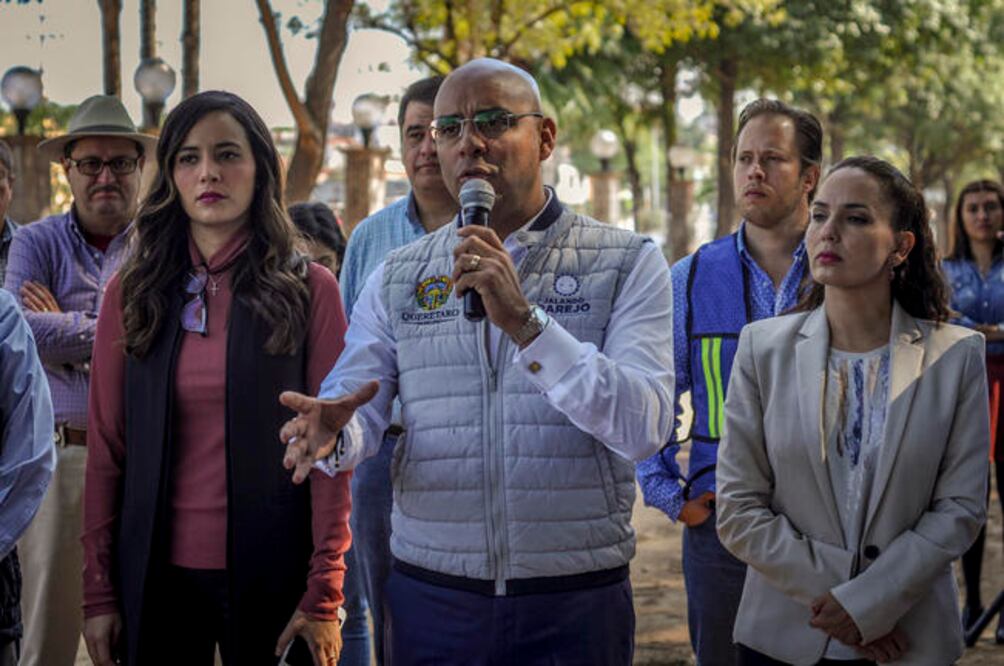 El alcalde Marcos Aguilar Vega afirma que el PAN siempre ha estado a favor de la revocación del mandato y del referéndum (RICARDO LUGO. EL UNIVERSAL)