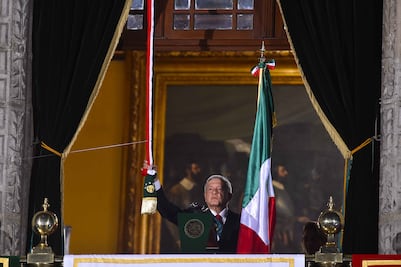 AMLO da su primer Grito de Independencia