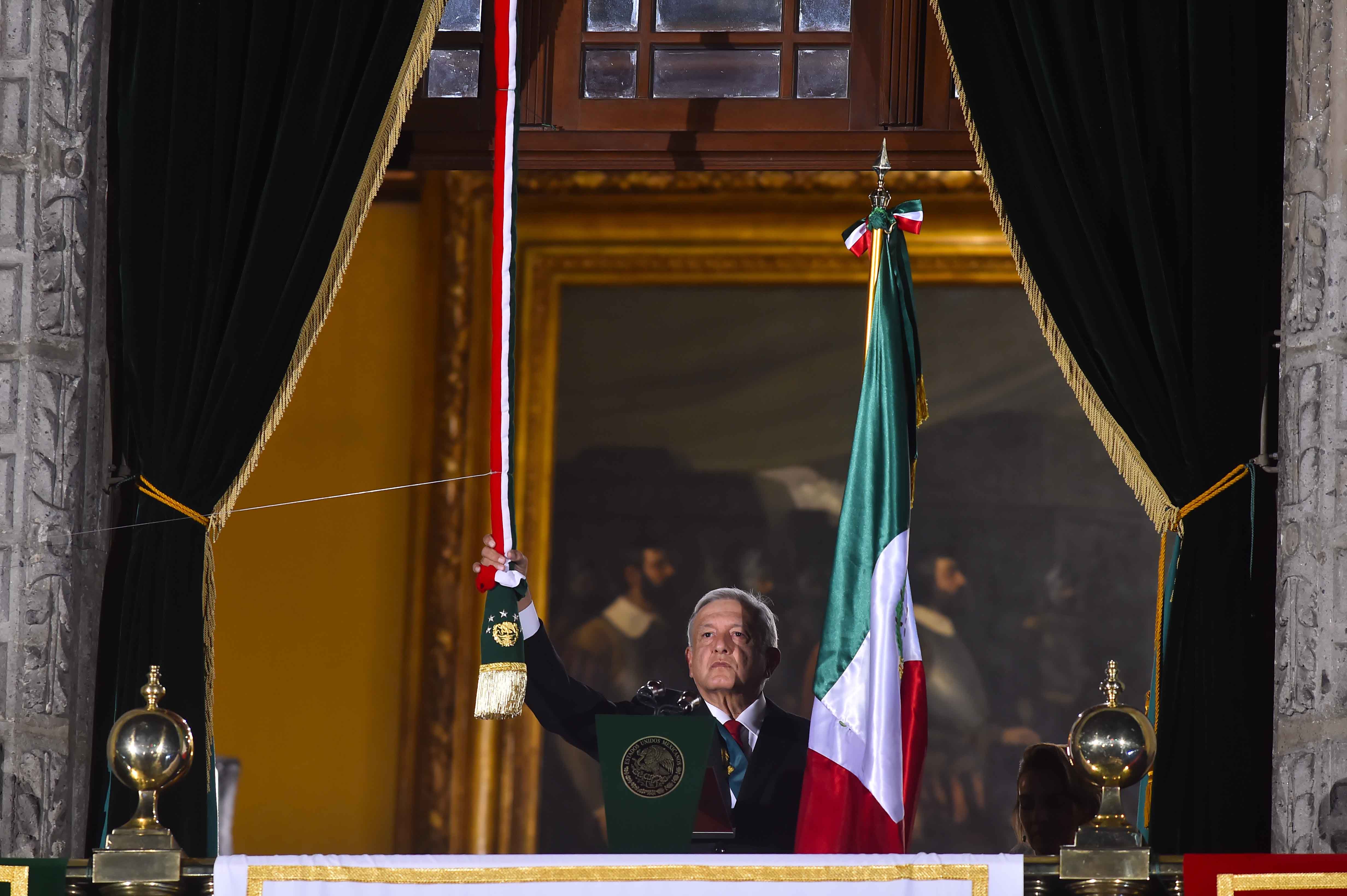 AMLO da su primer Grito de Independencia