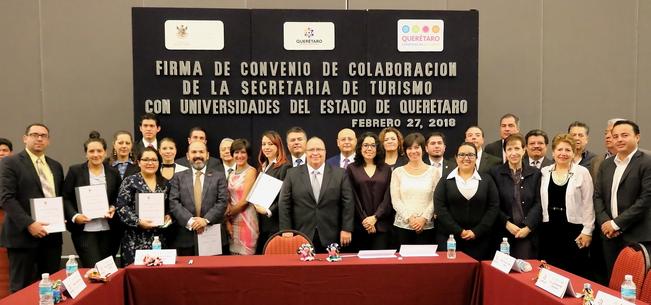 Sectur y escuelas firman convenio a favor del estado