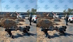 Pacas sueltas invaden carriles y provocan caos vial en la cuota Querétaro–Celaya