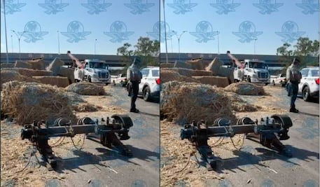 Pacas sueltas invaden carriles y provocan caos vial en la cuota Querétaro–Celaya