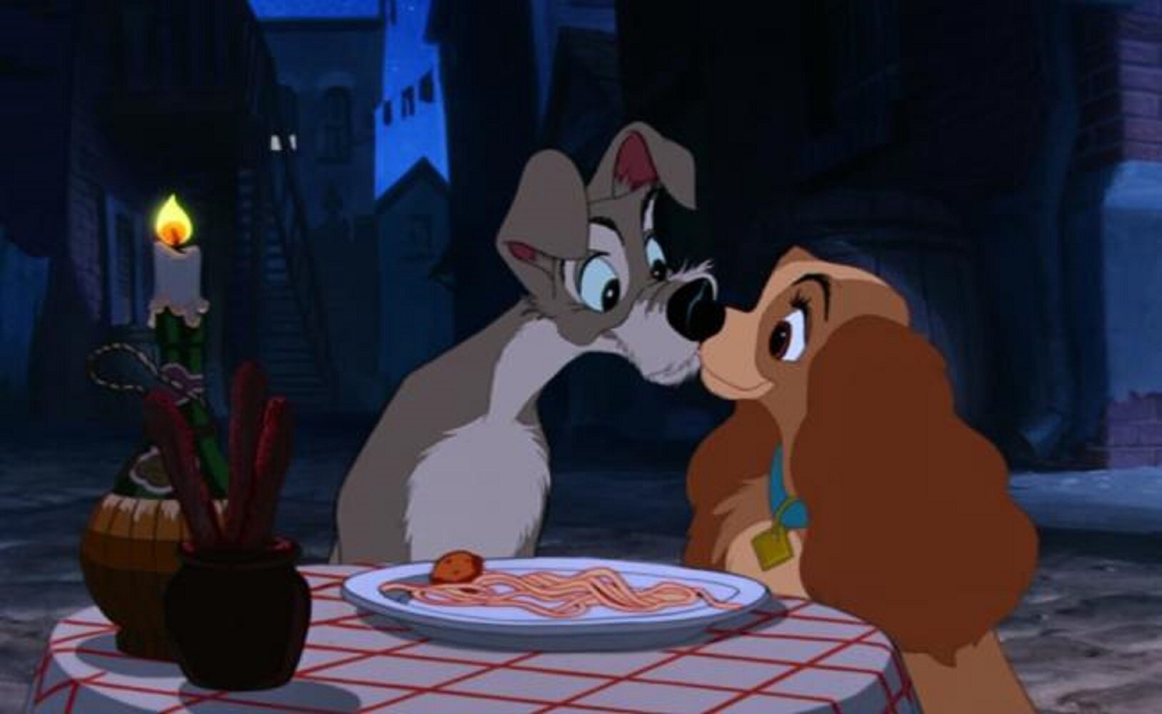 "La dama y el vagabundo" se estrenó en 1955. Foto: Captura YouTube / Disney UK