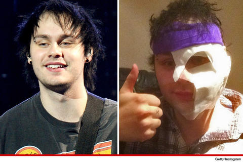 Guitarrista se quema la cara