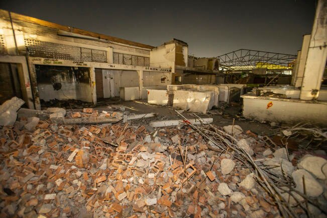 Concluyó la demolición del mercado El Tepe