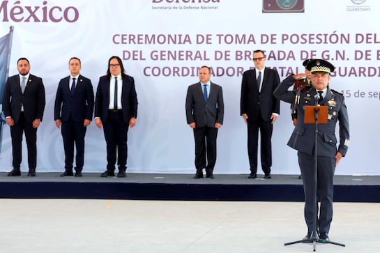 Salgado, nuevo coordinador  de la GN en Querétaro