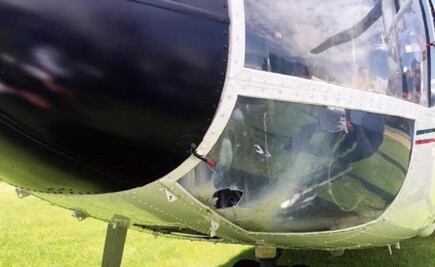 Dañan helicóptero de Presidencia