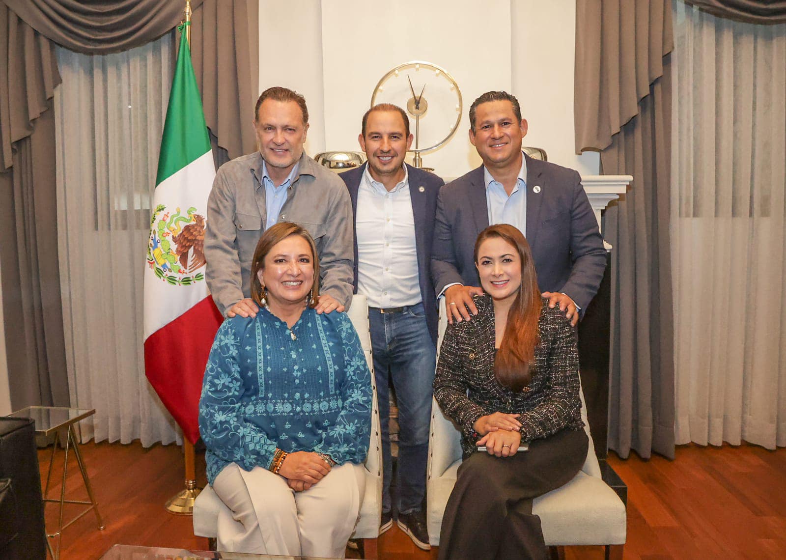 Mauricio Kuri y Xóchitl Gálvez