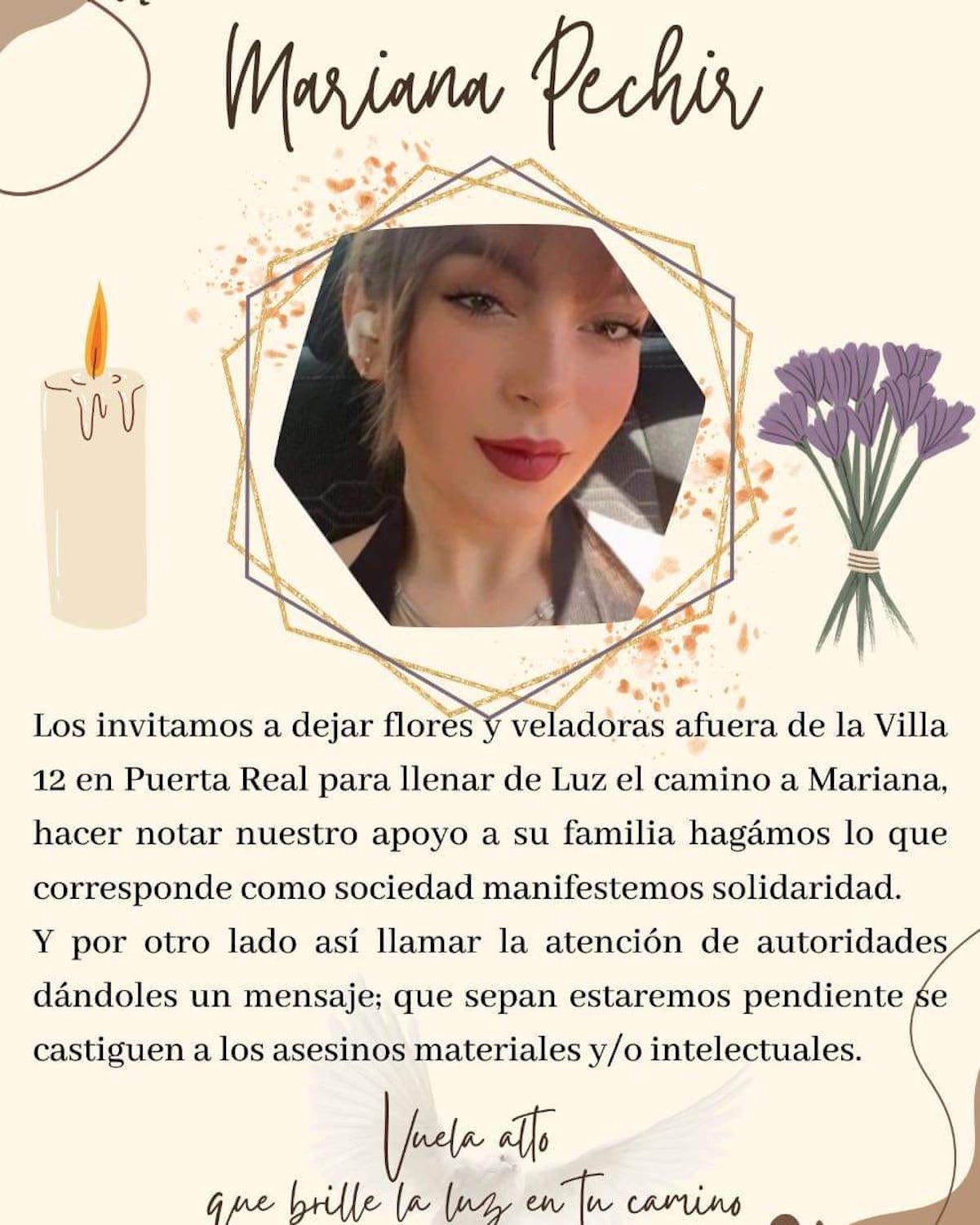 Dan último adiós a Mariana Pechir; la pareja de su exnovio le quitó la vida