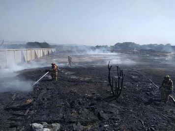 Se incendia bodega en Corregidora