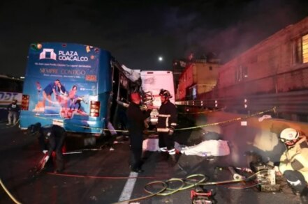 Fallecen 13 personas en choque en la México-Pachuca