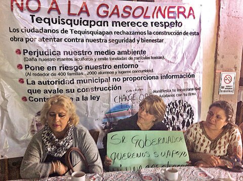 Vecinos de Tequis rechazan gasolinera