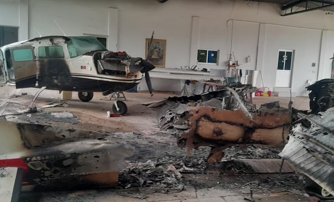 CJNG desata ataques simultáneos en Michoacán; dejan tres muertos, un autobús incendiado y avionetas destruidas